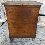 Ancien meuble bois poignée métal art déco vintage