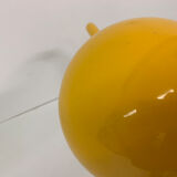 Mid-century design yellow tubular table lamp, 1970’s