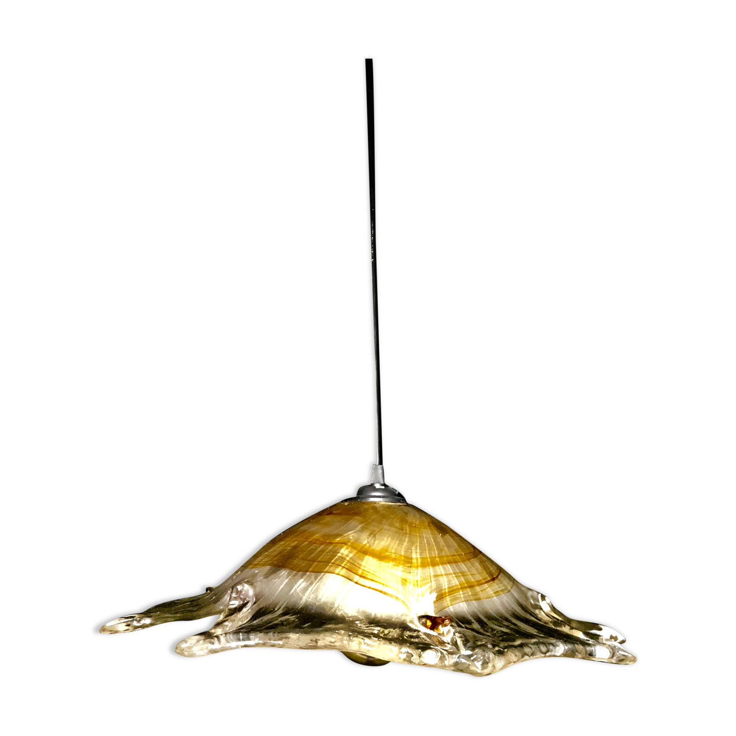 During Mazzega amber glass