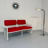 Old 2 seater sofa Italian design from the 70s Talin Vicenza metal per