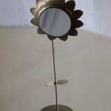 Vintage flower-shaped mirror