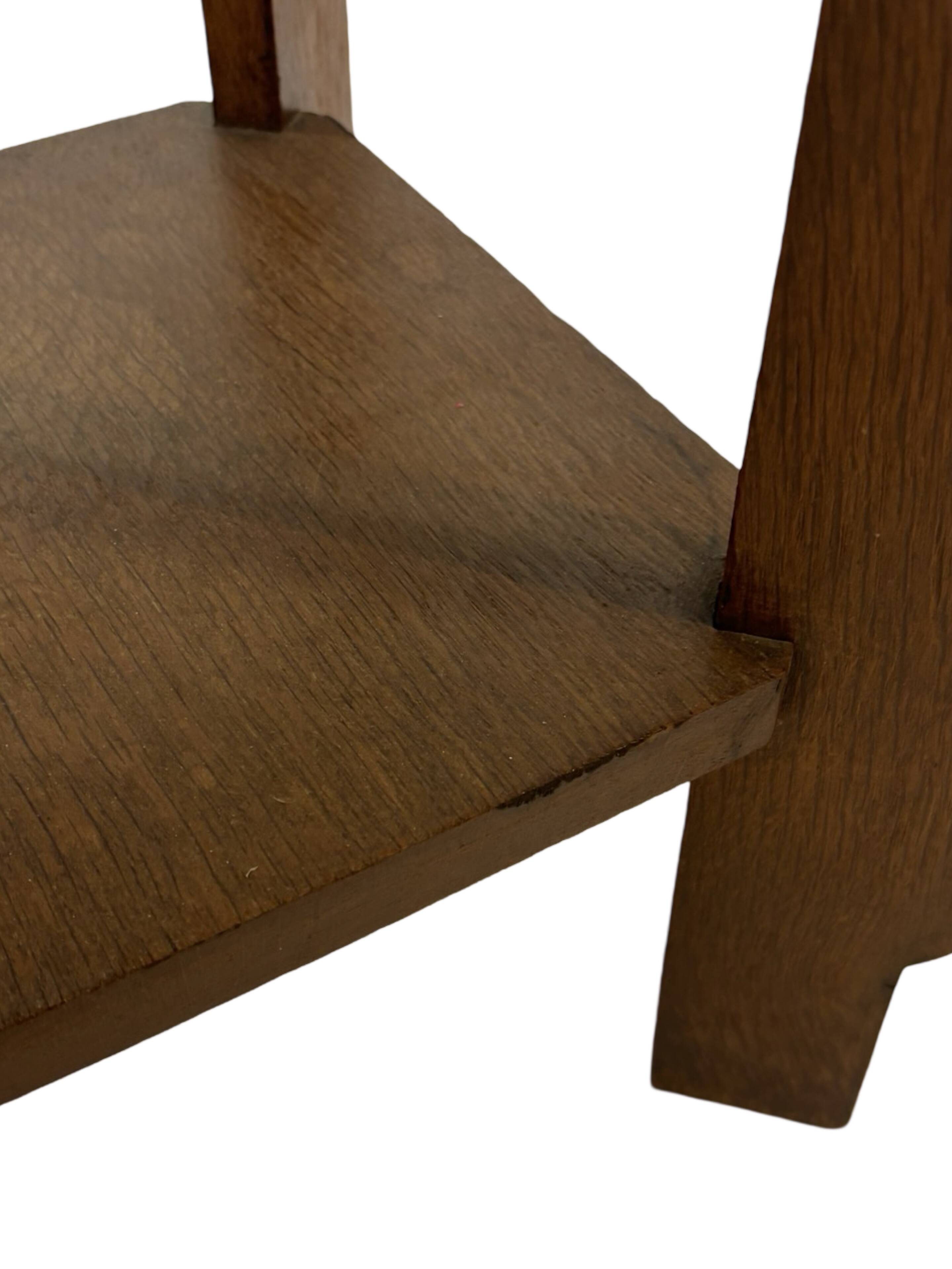 Art Deco plant table side table Oak 1950s