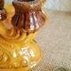 Pair of double barbotine candlesticks - vintage