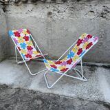 Paire de transats « Lafuma »motif POP