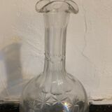 Old chiseled glass carafe