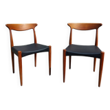 Vintage Scandinavian teak chairs by Arne Hovmand Olsen for Mogens Kold