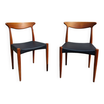 Vintage Scandinavian teak chairs by Arne Hovmand Olsen for Mogens Kold