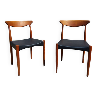 Chaises vintage scandinaves en teck par Arne Hovmand Olsen pour Mogens Kold