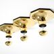 Set of three 1970s wall or ceiling lamps by Motoko Ishii for Staff Leuchten