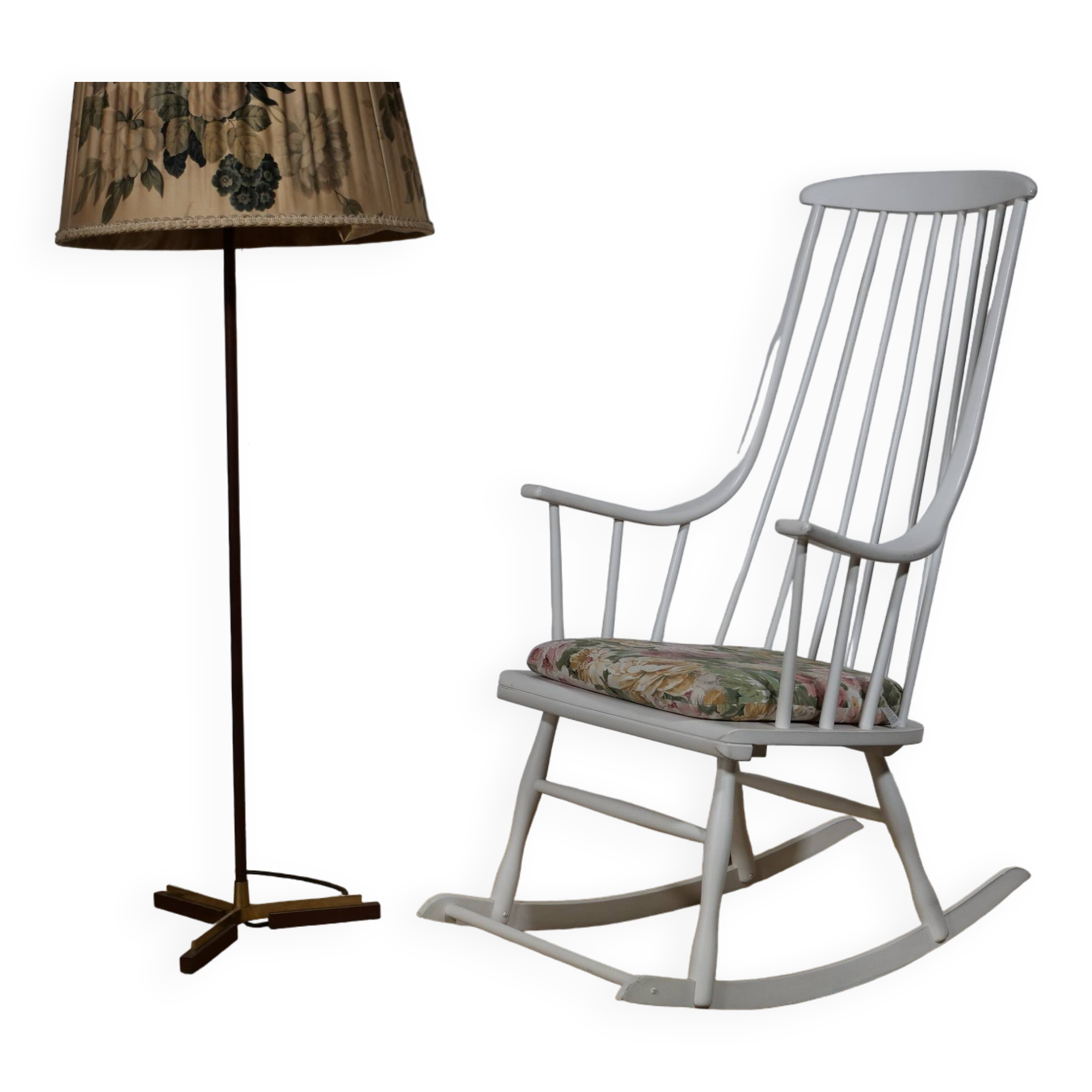 Fauteuil à bascule de Lena Larsson pour Nesto, années 1960