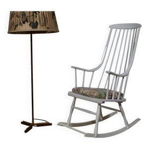 Fauteuil à bascule de Lena Larsson pour Nesto, années 1960