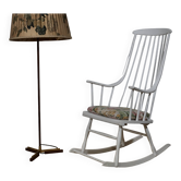 Fauteuil à bascule de Lena Larsson pour Nesto, années 1960