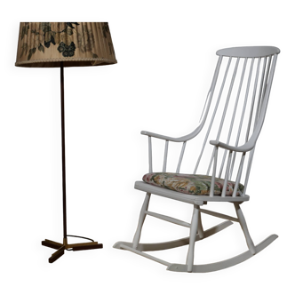 Fauteuil à bascule de Lena Larsson pour Nesto, années 1960