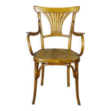 KOHN armchair N°196, circa 1905, bistro wood seat