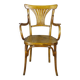 KOHN armchair N°196, circa 1905, bistro wood seat
