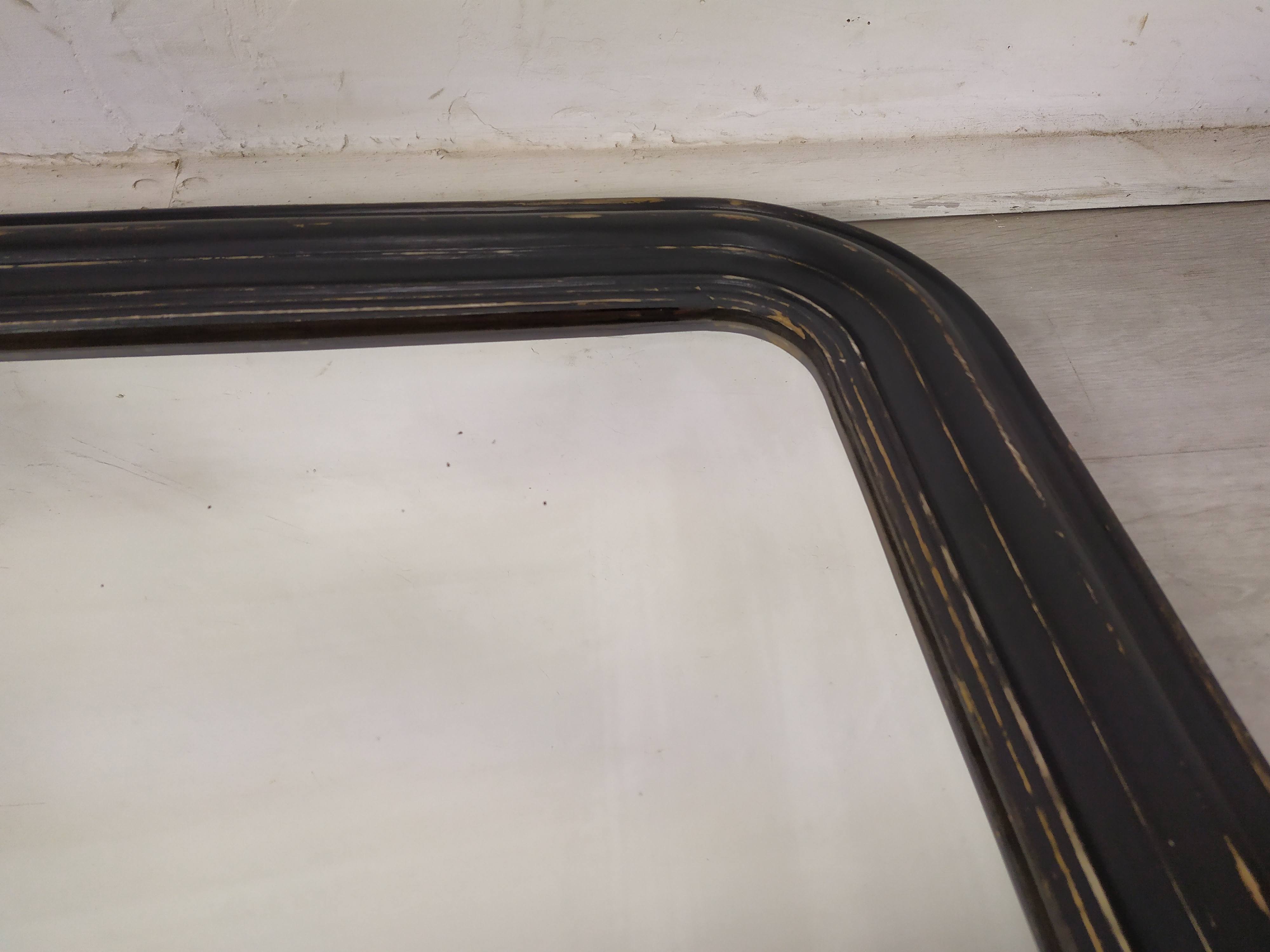 Black Louis Philippe mirror 68x95cm