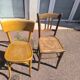 Lot de 6 chaises de bistrot dépareillées bois