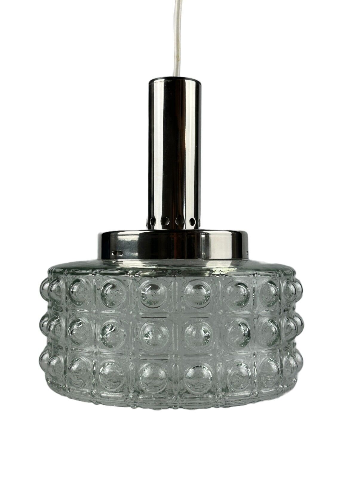 60s 70s VEB hanging lamp ceiling lamp bubble chrome glass space age design