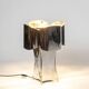 “Quadrilobe” lamp in polished metal. 1970s.