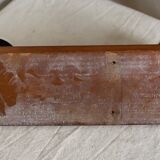 Wall-mounted coat rack with 2 hooks, vintage 1960s white lacquered metal.