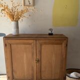 Raw wood sideboard