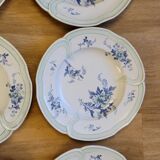 9 old K&G Lunéville hollow plates Regency model