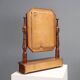 Antique walnut mirror with drawer, Italy, 19th century