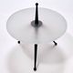 Tripod Beech and Glass Side Table in the Style of Cesare Lacca, Italy, 1980