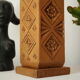 Vintage carved solid oak lamp foot