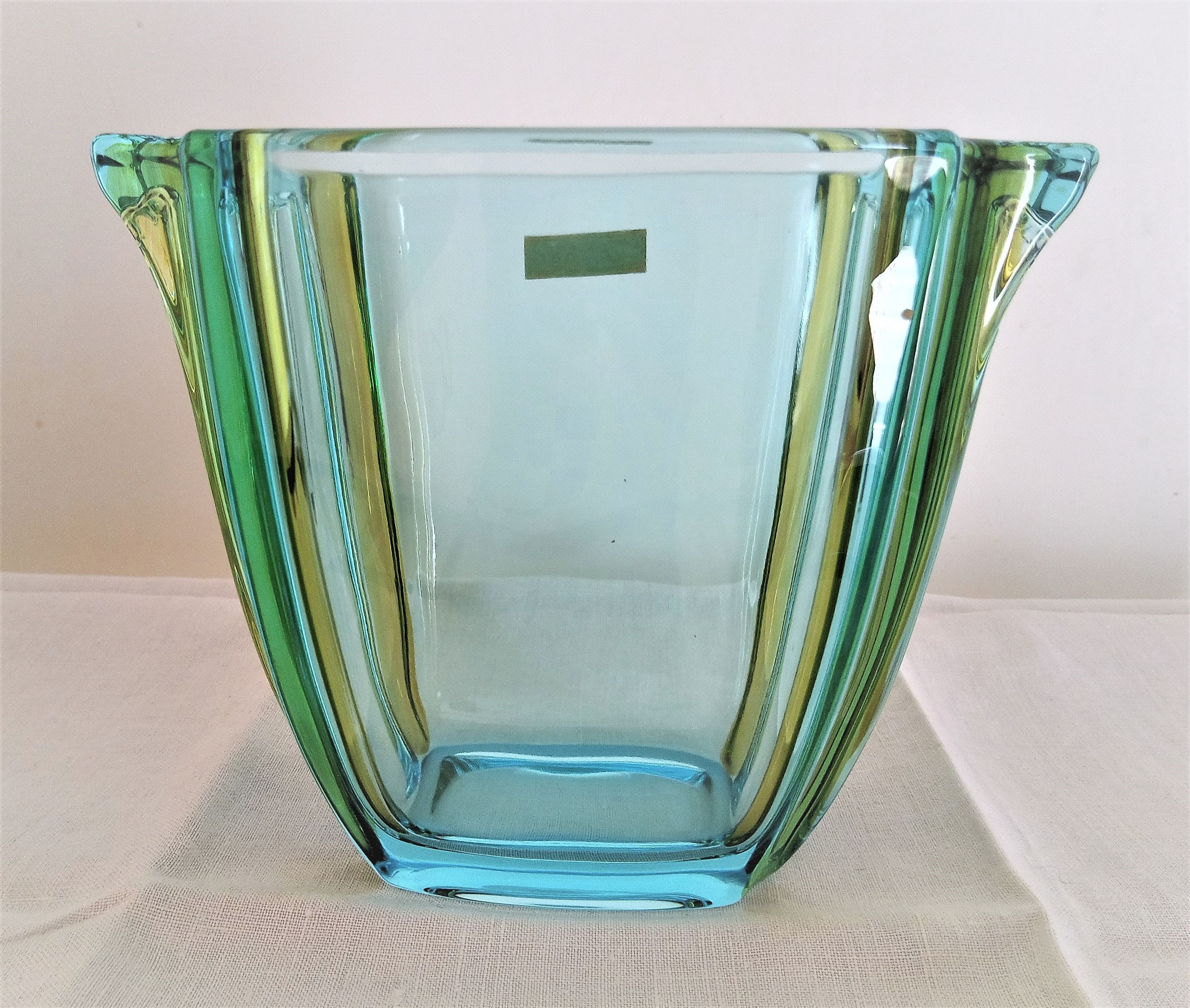 Art Deco glass vase Walther Glass