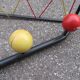 Door coat vintage ball scoubidou years 50
