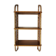Vintage rattan wall shelf