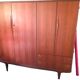 Vintage Scandinavian teak wardrobe from the 60s and 70s