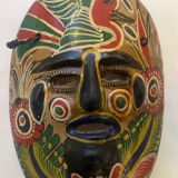 Colored terracotta mask, Mexico 1970s