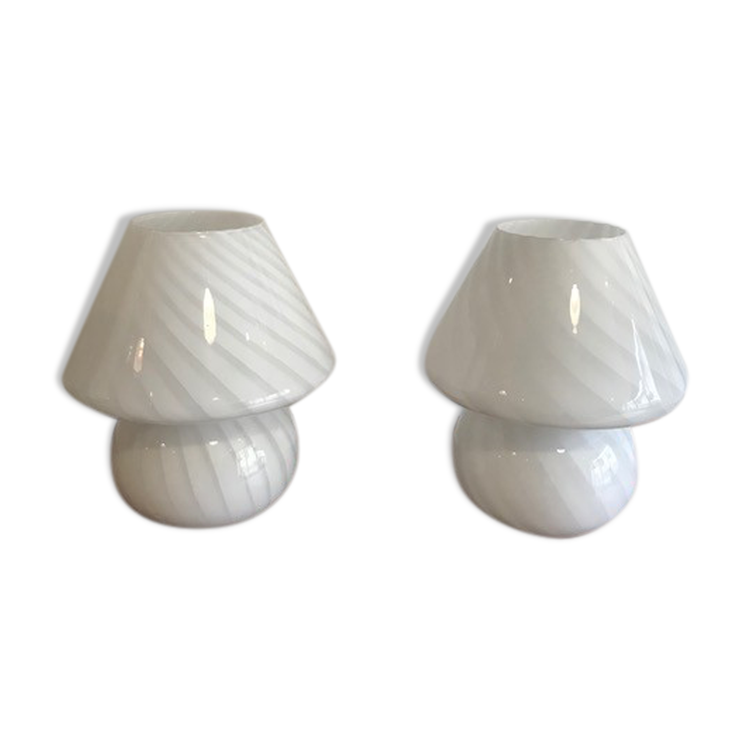 Murano 70s Lamp Pair