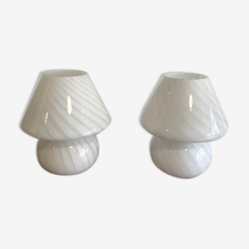 Paire de lampes Murano années 70
