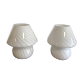 Murano 70s Lamp Pair