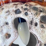 Lamp ceramic fat lava double lighting 70s