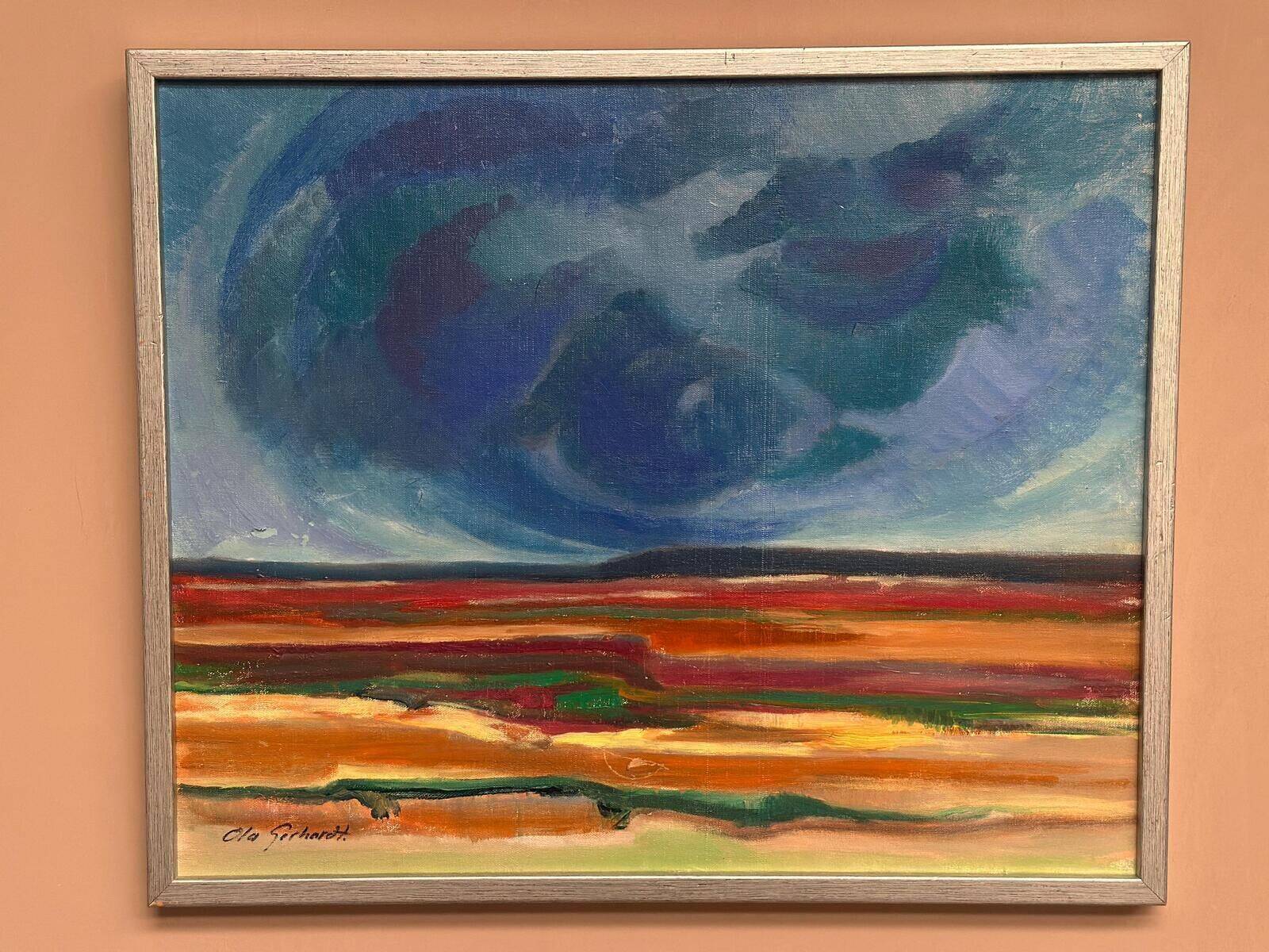 Acrylique sur toile originale – “Ovädersmoln” par Ola Gerhardt