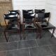 6 vintage rosewood chairs from the 60s
