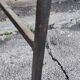 Console, cache radiateur en fer forgé et marbre, meuble d'appui