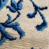 Cogolin carpet hand-knotted vintage France 128x70 cm
