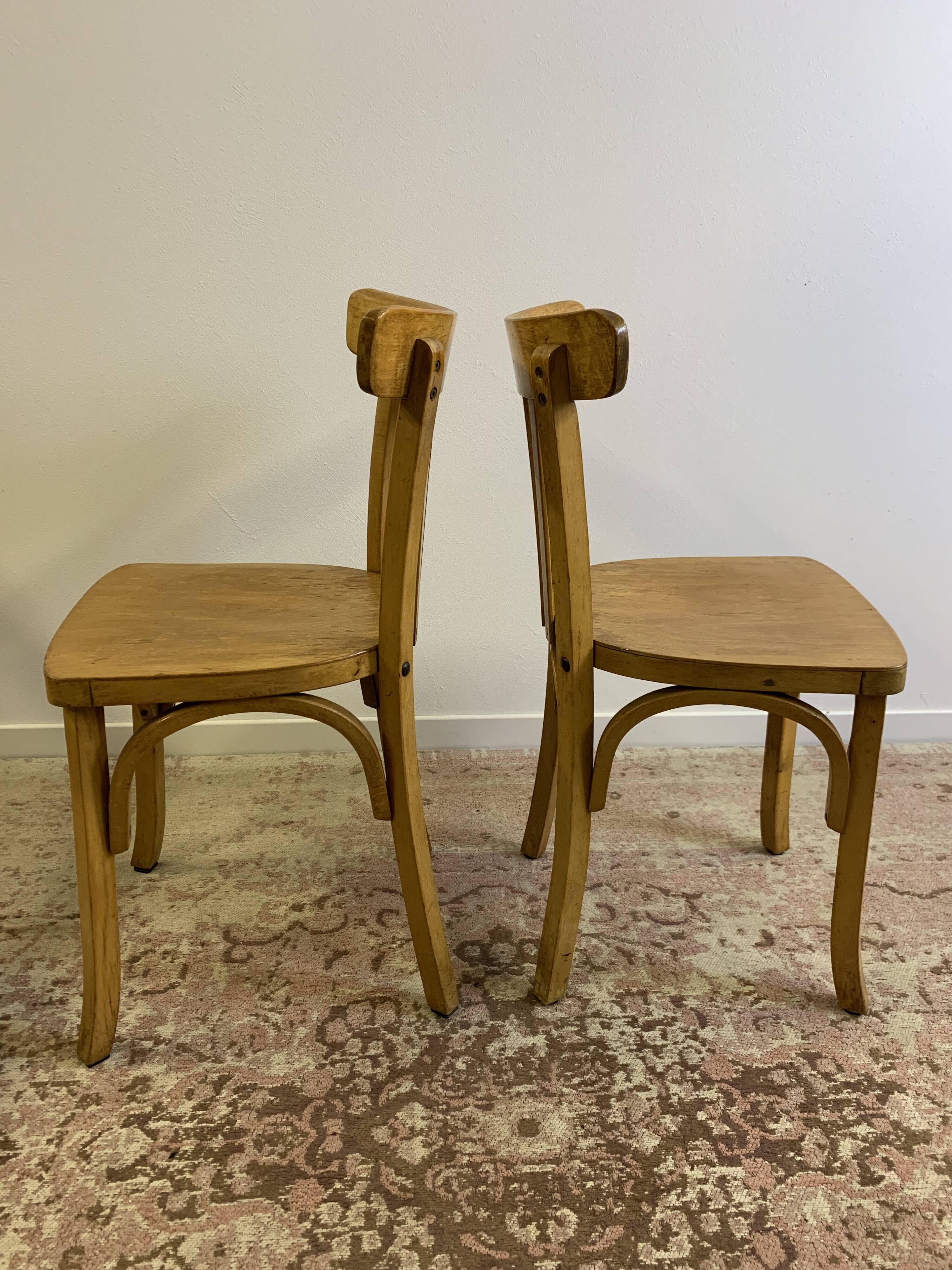 Set of 5 Luterma bistro chairs