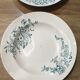 Lot 4 assiettes Terre de Fer Rameau Longchamp