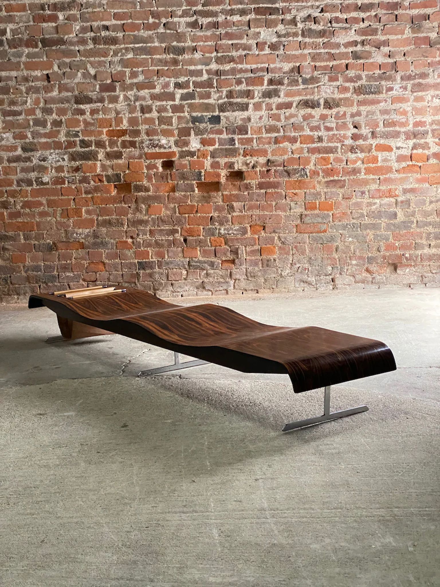Jorge Zalszupin Onda Bench by L’atelier 1960