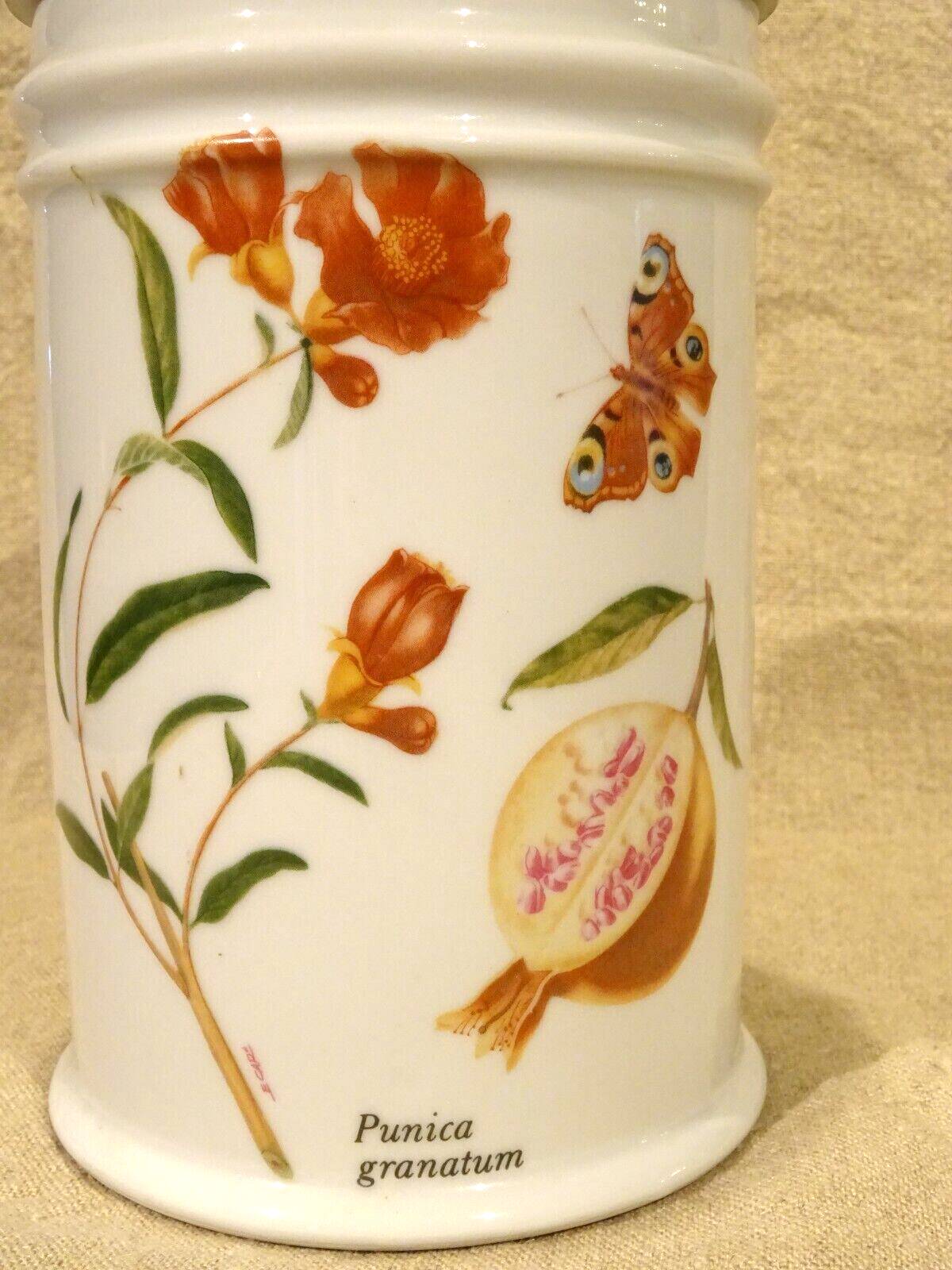 Porcelain medicine jar creations Deshoulieres Passiflora Punica granatum