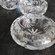 Lot de 3 cendriers en cristal de bohème