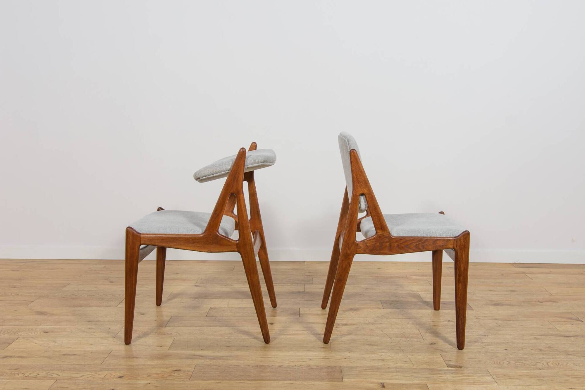 Mid-Century Teak Ella Dining Chairs by Arne Vodder for Vamo Sønderborg, Denmark, 1960s, Set of 6