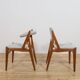 Mid-Century Teak Ella Dining Chairs by Arne Vodder for Vamo Sønderborg, Denmark, 1960s, Set of 6