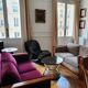 Table basse Holophane en marbre noir